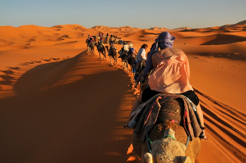 Camel Trek 2 Night In Desert Sahara Morocco Tours Dunes Tours